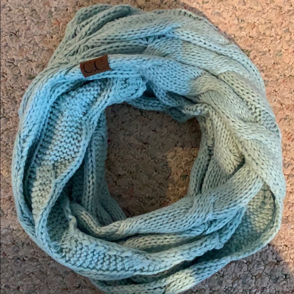 Aqua C.C infinity scarf..worn twice.